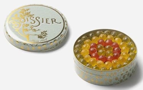 Maison Boissier Maître Confiseur - Bonbons Boule Agrumes | Citrus Ball Candies - Süßigkeiten Box verschiedene Leckereien | aus Frankreich - 275gr metall Geschenkbox von Generic