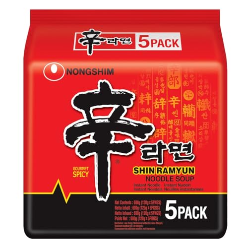 Nongshim Shin Ramen Multipack 120g x 5pack (600g), MHD bis 29.03.2024 von Generic