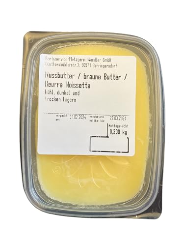 Nussbutter/braune Butter/Beurre Noisette ungewürzt hausgemacht (200gr) von Generic
