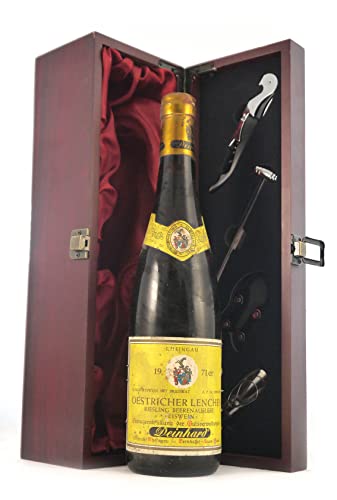 Oestricher Lenchen 1971 Deinhardt (White wine) in einer mit Seide ausgestatetten Geschenkbox, da zu 4 Weinaccessoires, 1 x 750ml von Generic