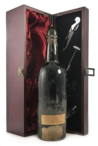 Offley Crusted Port 1965 in einer mit Seide ausgestatetten Geschenkbox, da zu 4 Weinaccessoires, 1 x 750ml von Generic