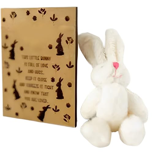 Osterhase Indoor Plüsch | Niedliche Hasen-Partygeschenke mit Süßigkeitenkarte, lustige Osterdekoration für Familie und Freunde ** Osterhase Indoor Plüsch | Niedliche Hasen-Partygeschenke mit Süßigkeitenkarte, lustige Osterdekoration für Familie und Freunde ** von Generic