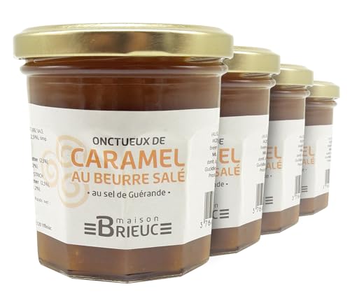 Generic Packung 4 X 220g Karamell mit gesalzener Butter als Aufstrich (Guérande) aus Frankreich (Bretagne) von Generic