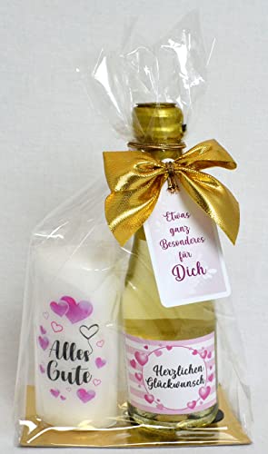 Piccolo mit Kerze "Alles Gute" mit Geschenkanhänger 0,2l, 8% vol. Piccolo mit Kerze "Alles Gute" mit Geschenkanhänger 0,2l, 8% vol. von Generic