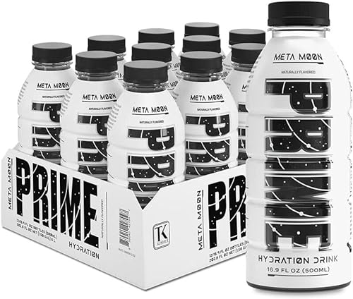 Prime Hydration Drink "Meta Moon" Geschmack, Sportdrink, Sportlergetränk 12 Stück Original von Generic