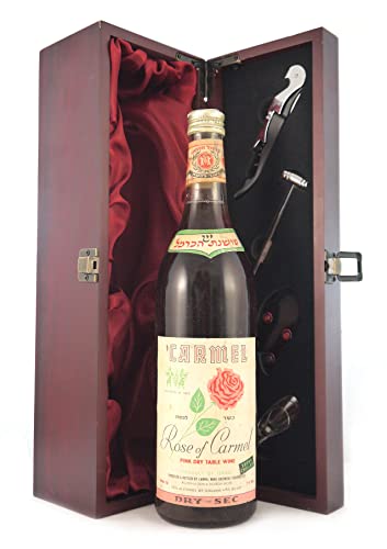 Rose of Carmel 1960's bottling in einer mit Seide ausgestatetten Geschenkbox, da zu 4 Weinaccessoires, 1 x 750ml von Generic