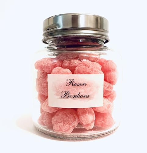 Rosen Bonbons 150 g - Rosenbonbons im Schmuckglas - Rosen Bonbons 150 g - Rosenbonbons im Schmuckglas - von Generic
