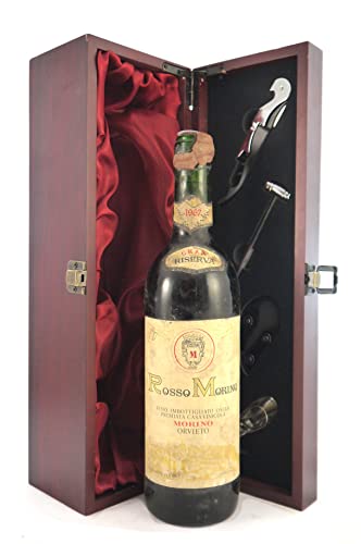 Rosso Morino Gran Reserva 1967 Orvieto (Red wine) in einer mit Seide ausgestatetten Geschenkbox, da zu 4 Weinaccessoires, 1 x 750ml von Generic