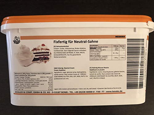 Sahnestand neutral 900 g Kessko Sahnefond neutral 0,9 kg von Generic