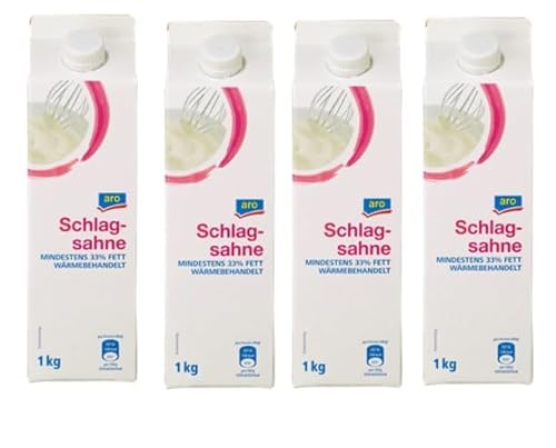 Schlagsahne 33% Fett gekühlt - 1 l 4 er Pack Schlagsahne 33% Fett gekühlt - 1 l 4 er Pack von Generic