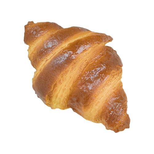 Simulation Croissant Brot, Nachahmung Croissant | Realistisches krustiges Brot simuliertes Croissant | Lebensmittelmodell, Heimküchenschreibtisch Fensterläden Beispiel Display für Bäckerei von Generic