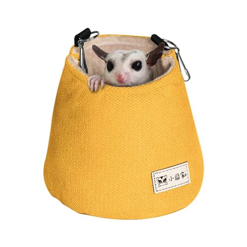 Sugar Glider Betttasche, Hängekorb für Meerschweinchen, warmes Bett, Sugar Glider Hängemattentasche, Käfig für Zubehör und Spielzeug, Kleintierbett, warmes Fleece-Nest für Hamster Sugar Glider Betttasche, Hängekorb für Meerschweinchen, warmes Bett, Sugar Glider Hängemattentasche, Käfig für Zubehör und Spielzeug, Kleintierbett, warmes Fleece-Nest für Hamster von Generic