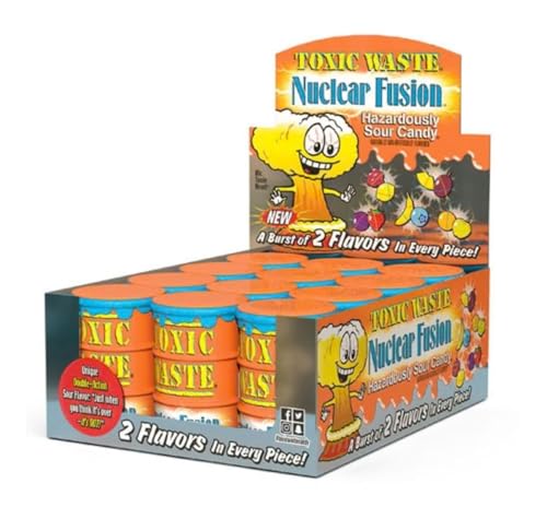 Toxic Waste Candy Orange Drums 12er Pack 42g pro Dose - Mixed Fruits Original aus USA von Generic