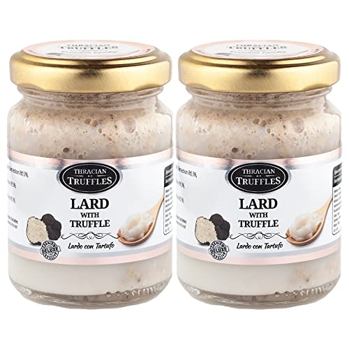 Traditionelles Schweineschmalz mit schwarzem Trüffel, Trüffel-Schweineschmalz, Schweinefett zum Kochen und Braten von Speisen, hoher Rauchpunkt, sauber, natürlich und reich an Vitamin D 2 x 80g Traditionelles Schweineschmalz mit schwarzem Trüffel, Trüffel-Schweineschmalz, Schweinefett zum Kochen und Braten von Speisen, hoher Rauchpunkt, sauber, natürlich und reich an Vitamin D 2 x 80g von Generic