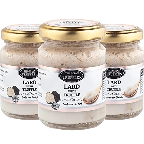 Traditionelles Schweineschmalz mit schwarzem Trüffel, Trüffel-Schweineschmalz, Schweinefett zum Kochen und Braten von Speisen, hoher Rauchpunkt, sauber, natürlich und reich an Vitamin D 3 x 80g Traditionelles Schweineschmalz mit schwarzem Trüffel, Trüffel-Schweineschmalz, Schweinefett zum Kochen und Braten von Speisen, hoher Rauchpunkt, sauber, natürlich und reich an Vitamin D 3 x 80g von Generic