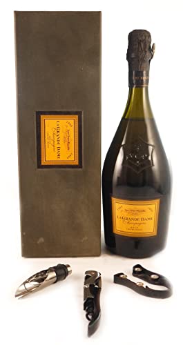 Veuve Clicquot La Grand Dame 1990 (Original box) in einer Geschenkbox, da zu 3 Weinaccessoires, 1 x 700ml von Generic