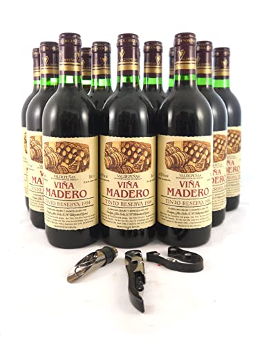 Vina Madero 1984 Tinta Reserva (Red wine) (12 bottle case) in einer Geschenkbox, da zu 3 Weinaccessoires, 12 x 750ml von Generic