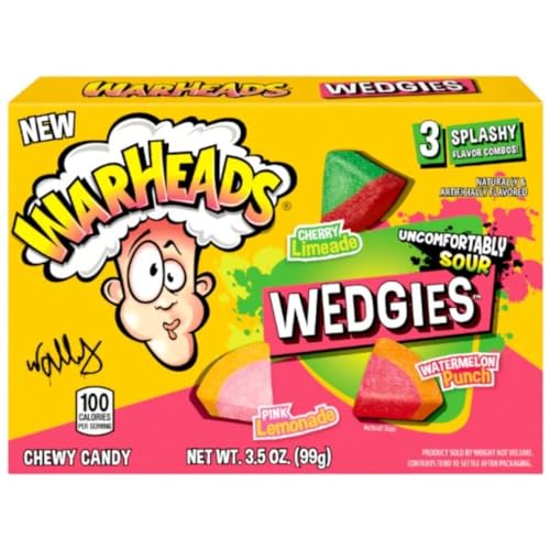 Warheads Wedgies 99g mit 3 verschiedenen Geschmäckern - Amerikanische Süßigkeiten Original aus USA von Generic