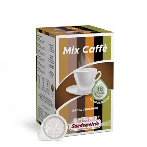 18 Pads Papierfilter 44Mm Sandemetrio - Kaffee Mix Aromatisiert Schoko, Haselnuss, Lakritz, Caramel, Pistazie Und Ginseng 18 Pads Papierfilter 44Mm Sandemetrio - Kaffee Mix Aromatisiert Schoko, Haselnuss, Lakritz, Caramel, Pistazie Und Ginseng von Generico