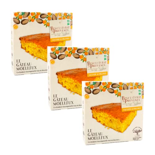 Biscuiterie de Provence | Torta Mandorle Arance BIO | Torta Senza Glutine Senza Conservanti - 3 x 225 Gr | Dolci Senza Glutine von Generico