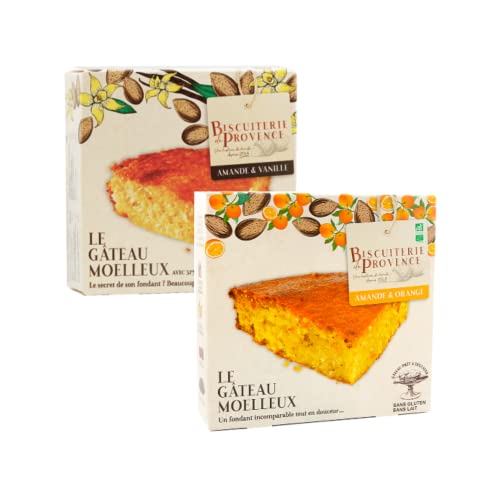 Biscuiterie de Provence | Torta Mandorle Arance Biologica | Torta Mandorle Vaniglia | Mandorle Tostate Torta | Torta Senza Glutine Senza Conservanti - 1 x 225 Gr + 1 x 240 Gr von Generico