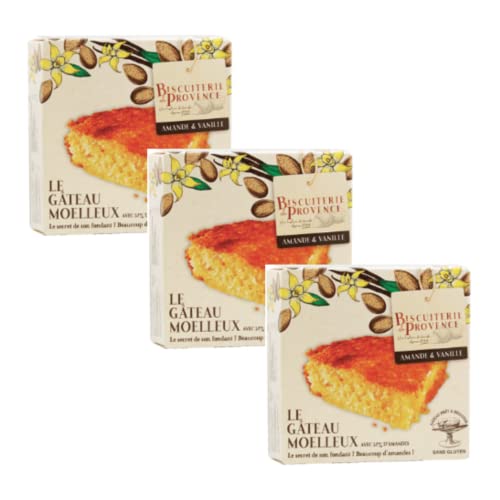 Biscuiterie de Provence | Torta Mandorle Vaniglia | Torta Senza Glutine Senza Conservanti | Mandorle Tostate Torta - 3 x 240 Gr von Generico