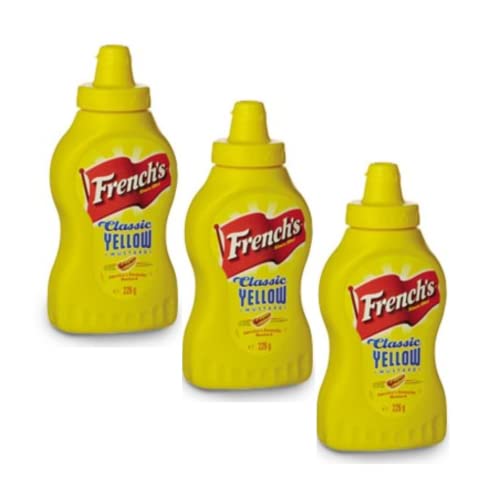 CMC Frenchs amerikanischer Senape | Amerikanischer Senf ideal für Hot Dog und Patatine Fritte | Gialla Senf 3 Confezioni da 226 g von ANTICO CAFFE' NOVECENTO