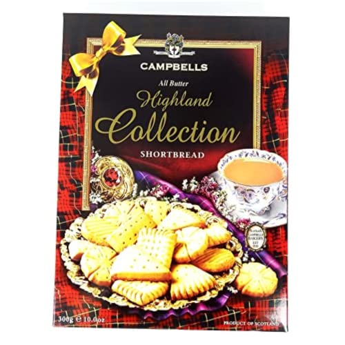 Campbells | Biscotti Tradizionali Pastafrolla Scozzese al Burro | Biscotti Burro Inglesi - 1 x 300 Gr | Burro Scozzese Biscotti von ANTICO CAFFE' NOVECENTO