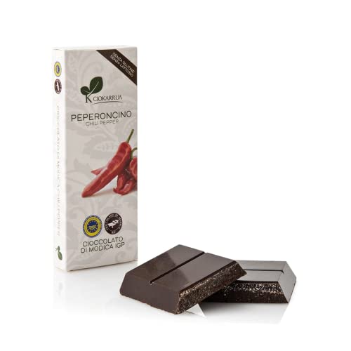 Ciokarrua | Modica Schoko-Chili IGP | Modica rohe verarbeitete Schokolade | Laktosefreier Schokoriegel | Schokolade 1 Tablette - 100 Gramm Ciokarrua | Modica Schoko-Chili IGP | Modica rohe verarbeitete Schokolade | Laktosefreier Schokoriegel | Schokolade 1 Tablette - 100 Gramm von Generico