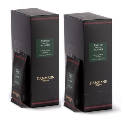 Dammann Frères® | Jasmingrüner Tee | Grüntee-Jasmin-Beutel – 2 x 24 Beutel (96 g) | Teebeutelpackungen | Mischung aus chinesischem Grüntee von Generico