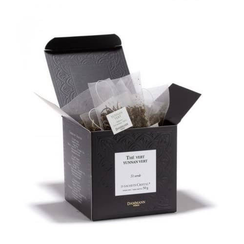 Dammann Frères® | Reiner grüner Tee aus Yunnan | Yunnan Chinesischer Tee - 25 Teefilter (50 Gr) | Tee in Beutelfiltern Grüner Yunnan-Tee von Generico