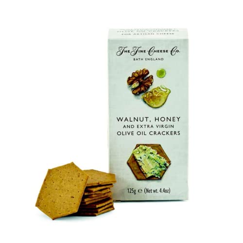 Die feine Käse Co. | Crackers Natives Olivenöl Extra, Honig & Walnüsse - 125 Gr | Pikante Cracker Aperitif | Salzige Snacks von Generico