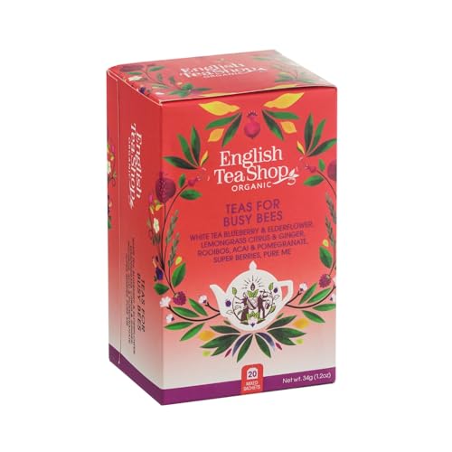 Englischer Teeladen "Frutta Tutto Gusto" Kräutertee-Kollektion für Tee und Obst, sortiert in 5 Mischungen Made in Sri Lanka - 1 x 20 Teebeutel (34 Gramm) von Generico