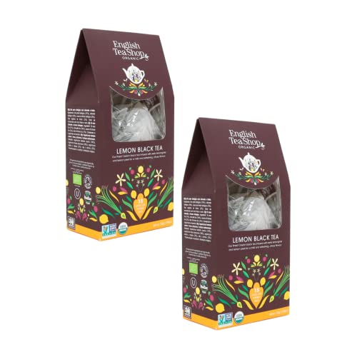 English Tea Shop® Bio-Schwarztee mit Zitronengeschmack | Bio-Schwarztee mit Zitrone | Englischer Schwarztee - 30 Pyramiden (60 Gr) von ANTICO CAFFE' NOVECENTO