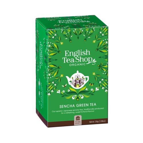 English Tea Shop® | Japanischer Bio-Grüntee | Sencha-Grüntee | BIO Grüner Tee 20 Teebeutel (40 Gr) von Generico