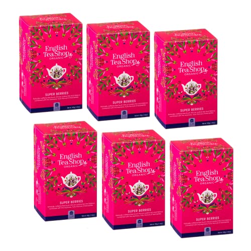 English Tea Shop® | Koffeinfreier Roter Früchtetee Hergestellt in Sri Lanka - 6 x 20 Teebeutel (240 Gr) von Generico
