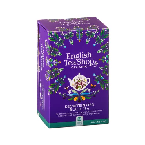 English Tea Shop® | Tè Nero BIO Englisches Frühstück Decaffeinato | Tè Deteinato di Ceylon | Schwarzer Tee Decaffeinato - 20 Bustine di Tè (40 Gr) von Generico
