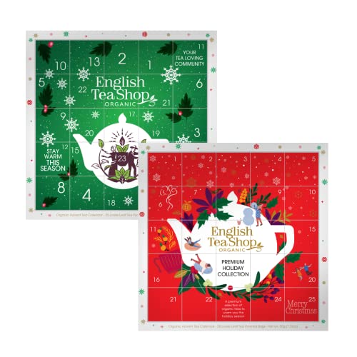 English Tea Shop Adventskalender Bio Weihnachtstee und Kräutertee Auswahl mit Composable Images Geschenkbox - 2 x 25 Teebeutel (100 Gramm) von Generico