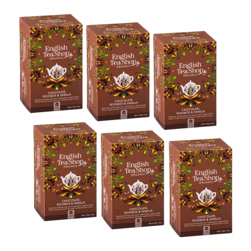 Englischer Teeladen | Rooibos Schokolade und Vanille Bio-Kräutertee ohne Koffein | Rooibos & Vanille-Kakao-Infusion - 120 Filter (240 Gr) von Generico