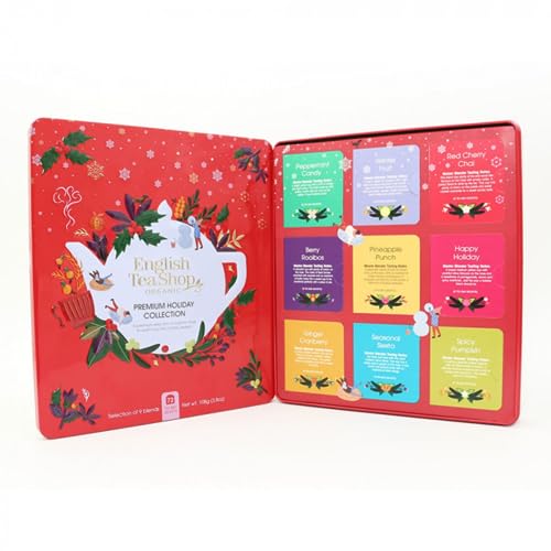 English Tea Shop Premium Holiday Collection Auswahl an Bio-Tee und Kräutertees mit festlichen Aromen Made in Sri Lanka - 1 x 72 Teebeutel (108 Gramm) von Generico