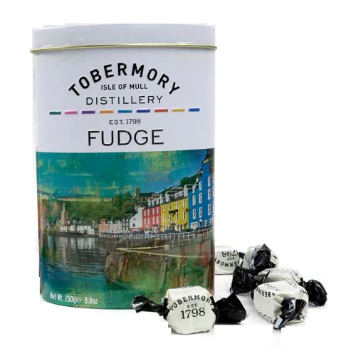 Gardiners of Scotland Tobermory Caramelle Fudge Lattina Metallo | Caramelle Fudge Tobermory Whisky | Fudge Karamell - 250 Gr. | Tobermory Whisky Karamelle von Generico