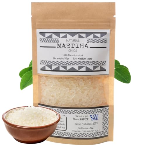 Griechische Mastiha aus der Insel Chios, 100 % reine griechische Mastiha – Darmprobiotika – Magenball – zuckerfreier Kaugummi, natürliche Weihrauch – Vielfältige Verwendung in der Küche – Reine Griechische Mastiha aus der Insel Chios, 100 % reine griechische Mastiha – Darmprobiotika – Magenball – zuckerfreier Kaugummi, natürliche Weihrauch – Vielfältige Verwendung in der Küche – Reine von Genérico