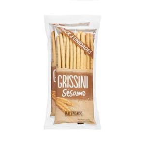 Grissini Brotstäbchen mit Sesam, 2 Packungen x 100 g, 2 Stück Grissini Brotstäbchen mit Sesam, 2 Packungen x 100 g, 2 Stück von Genérico