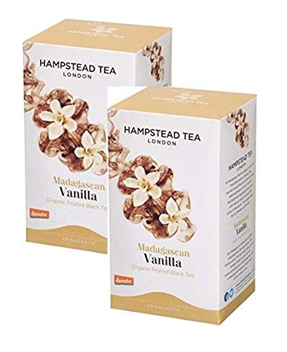 Hampstead Tea London Bio-Vanille-Schwarztee - 2 x 20 Teebeutel (60 Gramm) von Generico