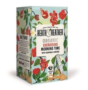 Heath & Heather Bio Apfel-, Hibiskus-, Guarana- und Ginseng-Aufguss - 1 x 20 Teebeutel (40 Gramm) von Heath & Heather