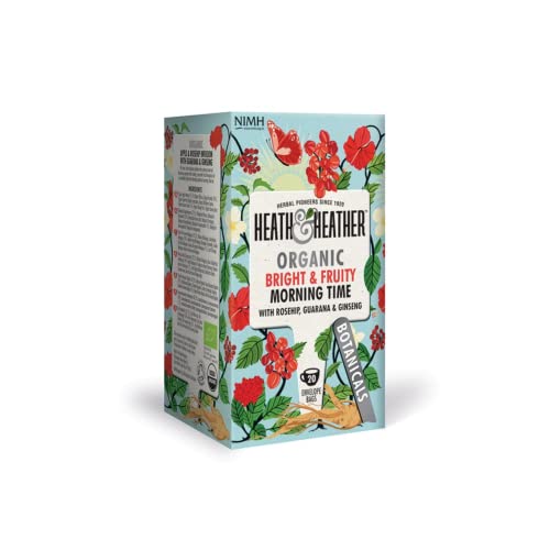 Heath & Heather Bio Apfel-, Hibiskus-, Guarana- und Ginseng-Aufguss - 1 x 20 Teebeutel (40 Gramm) von Heath & Heather