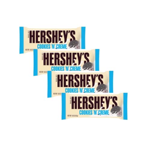 Hershey's aromatisierter weißer Schokoladenriegel mit Keksen in Stücken - 4 x 43 Gramm von Generico