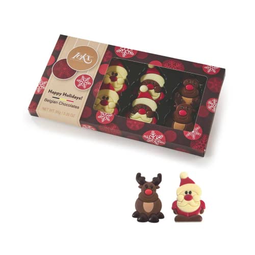Ickx Pralinen | Rentier + Babbi Chocolate Weihnachtsthemenpaket | Weihnachtsmann + Rentier-Pralinen-Geschenkbox - 95 Gr Ickx Pralinen | Rentier + Babbi Chocolate Weihnachtsthemenpaket | Weihnachtsmann + Rentier-Pralinen-Geschenkbox - 95 Gr von Generico