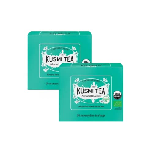 Kusmi Tea Bio Rooibos-Mandel-Aufguss ohne Koffein - 2 x 20 Teebeutel (80 Gramm) von Generico