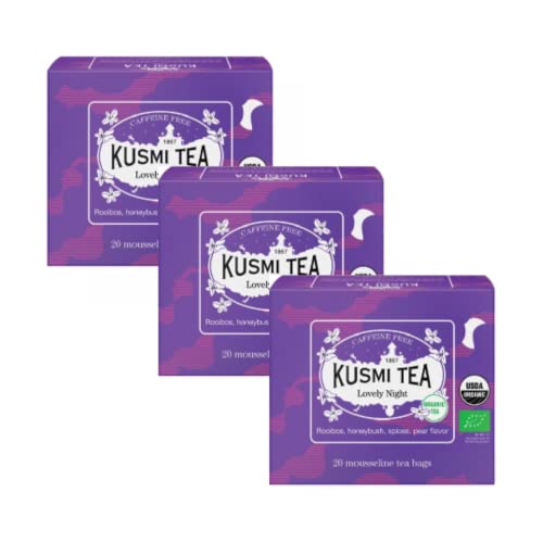 Kusmi-Tee | Bio-Abendtee | Infusion Rooibos, Honeybush, Gewürze und Birnenaroma - 3 x 20 Teebeutel (120 Gr) von Generico